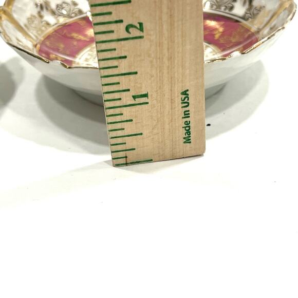 Antique Vintage JPF Germany Bowl Set Large & 6 Small Salad Soup Pasta Flower - Picture 12 of 15